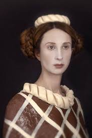 Julias Self Portrait Wearing Chocolate Pie Editorial Stock Photo