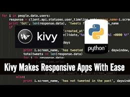 (i unsuccessfully tried using android studio but couldn't figure out a way to run python code there.) i'm quite new to app development and would highly appreciate any leads of doing this in python rather. Kivy Kivy With Python Tutorial 1 For Mobile Application Development Youtube