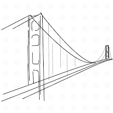 Golden Gate Simple Tattoo Drawing Bridge Drawing Bridge Tattoo Bridge Clipart