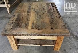 Made from reclaimed douglas fir. Custom Reclaimed Wood Coffee Table Ontario Hd Threshing Gerald Reinink 2 Blog