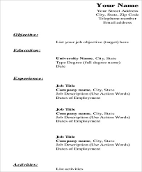 The bigger your skills and experiences are, the longer your cv will be. Blank Cv Format For Job Pdf Best Resume Examples