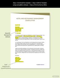 Free Hotel And Restaurant Management Cover Letter Template Ad Sponsored Restauran Restaurant Management Cover Letter Template Free Cover Letter Template