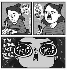 Art Zone My Husband Doesn T Quite Understand Why I Can T Just Put Down The Pencil For Five Minutes Artist Humor Artist Meme Funny Art