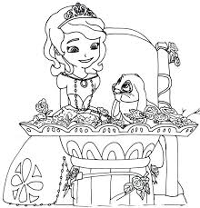 Disney princess sofia printable coloring page coloring pages. Sofia The First Printable Coloring Pages Coloring Home