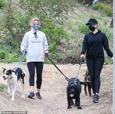 Reese Witherspoon Walks Dogs On 45th Birthday With Lookalike Daughter Ava Phillippe Daily Mail Online