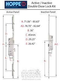 Hls One 3 Point Lock Kit Double Door System W 45mm Backset Choose Door Thickness