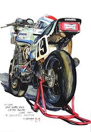 憧れのレーサー バイクアート スーパーバイク 車の絵