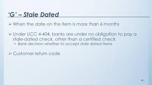 See spelling differences), is a document that orders a bank to pay a specific amount of money from a person's account to the person in whose name the cheque has been issued. The Check Return Code Handbook Ppt Download