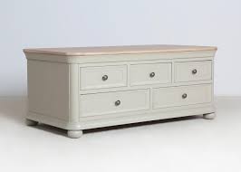Elise apothecary coffee table is available with a natural chalk top finish and contrasting painted dove base. Elise Apothecary Coffee Table Jasper Tallow Furniture