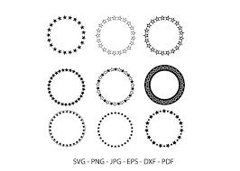 I'm trying to center text in a circle with svg. Star Circle Monogram Frame Star Frame Graphic By Redcreations Creative Fabrica