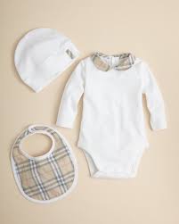 Burberry Infant Girls Bodysuit Hat Bib Set Sizes 1 24 Months Kids Baby Newborn 0 9 Months Bloomingdale S Baby Girl Outfits Newborn Girls Bodysuit Designer Baby Clothes