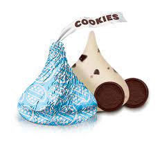 Kisses Cookies N Creme Candies Kisses Chocolate Hershey Kisses Cookies And Cream