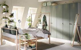 With the pax wardrobe system you can build a storage solution that suits you, your clothes and your room. A Gallery Of Bedroom Inspiration Bedroom Inspirations Bedroom Design Ikea Bed