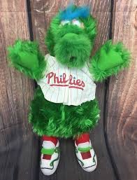 Philadelphia Phillies Phanatic Plush Stuffed Toy Green Wearing Jersey 13 Mlb Ebay Philadelphiaphillies Philliesphana Philadelphia Phillies Phillies Plush