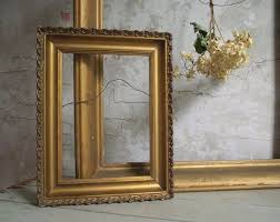 Ornate Gold Wood Frame Empty Wooden Frame Floral Gold Frame Empty Frame Wall Decor Cottage Chic Vintage Wedding Decor Free Shipping Frame Wall Decor Frames On Wall Gold Wood