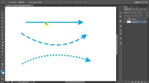 Cara paling mudah menurutku dengan menggunakan artistic media Tutorial Photoshop Membuat Panah Dan Garis Putus Putus Bahasa Indonesia Expose Academy