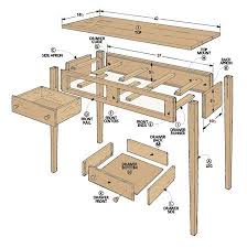 Shaker Hall Table Shaker Furniture Plans Shaker Woodworking Plans Shaker Furniture