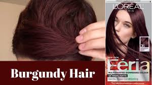 A new hair color might do the trick. L Oreal Feria 36 Deep Burgundy Brown Rebecca Lima Youtube