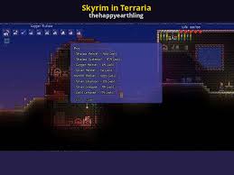 Feb 24, 2021 · dragon ball terraria essentially converts the game into a dragon ball z rpg. Skyrim In Terraria Terraria Mods