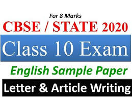 Letter Article Writing In Class 10 Cbse Question Paper For English Very Imp For Cbse 2020 Exam Yout English Letter Writing Question Paper Article Writing