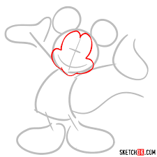 Jun 28, 2015 · start with the forehead shape and then draw the ears, and bottom part of the face. How To Draw Mickey Mouse Sketchok Easy Drawing Guides