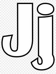 Think of all the people you know whose first names begin with j. Capital Letter J Coloring Page With File Classic Alphabet Letter J Clipart Black And White Png Download 3621163 Pikpng