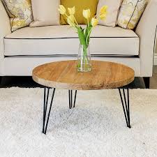Rustic Round Old Elm Wooden Coffee Table Unfinished Coffee Table Wood Living Room Coffee Table Wooden Coffee Table