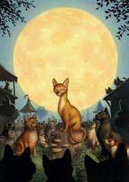 The Tygrene Cat Peter Ferguson Cat Art Illustration Cat Art Moon Art