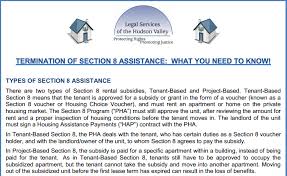 Termination Of Section 8 New York