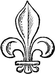 Fleur de lis coloring page from printable fleur de lis coloring pages. Fleur De Lys De La Royaute Francaise Digital Stamps Free Digital Stamps Fleur De Lis