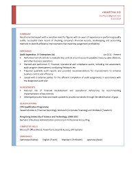 audit supervisor cv ctgoodjobs