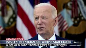 Former President Joe Biden has been diagnosed with prostate cancer. His  office says he recently began experiencing symptoms and was diagnosed with  cancer two days ago. Selina Wang has more.
