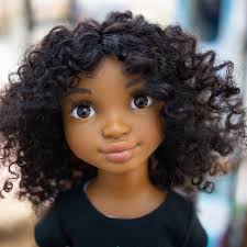 Hairdressing practice head hair styling training wig mannequin doll clamp. Healthy Roots Dolls Beautiful Black Dolls