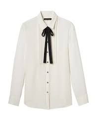 Dillon Fitted Tuxedo Shirt With Tie Banana Republic White Shirts Women Womens Tuxedo Blouse Women Shirts Blouse