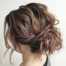 60 Creative Updo Ideas For Short Hair Short Hair Updo Short Hair Bun Messy Bun For Short Hair