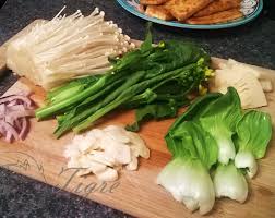 Ready For Stir Fry Enoki Mushroom Yu Choy Bamboo Shoot Baby Bok Choy Garlic And Red Onion Bok Choy Stir Fry Food Yu Choy Recipe