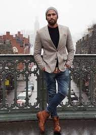 Maybe you would like to learn more about one of these? Tenue Blazer Gris Pull A Col Rond Noir Chemise A Manches Longues A Pois Marron Jean Skinny Bleu Marine Mode Homme Style Vestimentaire Homme Mode Homme Hiver