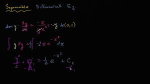 Where n is an integer. Separable Equations Introduction Differential Equations Video Khan Academy