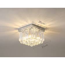Hallway ceiling fixtures are often a basic part of a hall lighting plan. Ceiling Crystal Lights Flush Mount Hallway Round Square Decorative Dropped Foyer Modern Bedroom