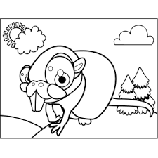 Mole conversions color by number! Cute Mole Coloring Page