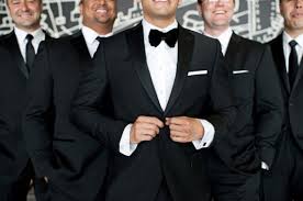 Groom In A Bow Tie And Groomsmen In A Tie Weddingbee Groom Attire Black Groom And Groomsmen Groom Attire Black Tux