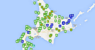 North hokkaido, central hokkaido, east hokkaido, aomori. An Interactive Map Of Free Campsites And Onsen In Japan Experience Niseko