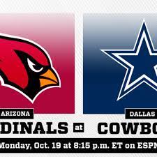 The arizona cardinals battle the dallas cowboys in the 2017 hall of fame matchup.watch live preseason games with nfl game pass: Monday Night Football Arizona Cardinals Vs Dallas Cowboys Prediction And Preview Athlonsports Com Expert Predictions Picks And Previews
