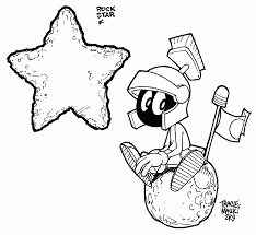 Brace yourself for immediate disintegration! (one of) my takes on chuck jones' classic character. Marvin The Martian Coloring Page Coloring Home