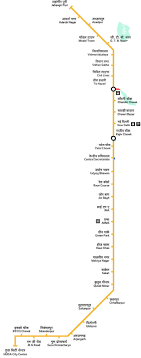 All efforts have been made to make this image accurate. Delhi Metro Yellow Line Hd Route Map Fare Stations Timings Latest News