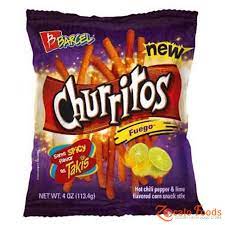 Barcel Churritos Fuego Chips 4oz Snacks Snack Chips Hot Chip