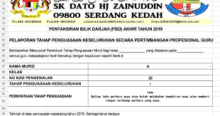 Ejaan bm tahun 6 ejaan bm tahun 6. Madam Syuhada S Blog For Su Pbs And Pbd English Lesson Slip Pelaporan Pbd Tahap Penguasaan Keseluruhan Murid