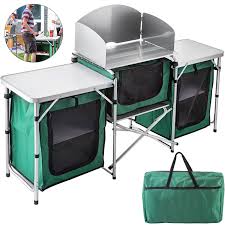 Shop camping world for your rv & trailer storage needs. Vevor Outdoor Camping Kitchen 3 Zippered Bags Camping Cook Table Steel Windscreen Camping Kitchen Table 2 Sides Tables Portable Camp Cook Table For Outdoor Activities Green Walmart Com Walmart Com