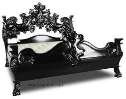 King Arthur Bed Black Black Bedding Gothic Home Decor Ornate Bed