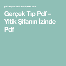 gercek tip pdf yitik sifanin izinde pdf aidin salih in 2021 tips health fitness health